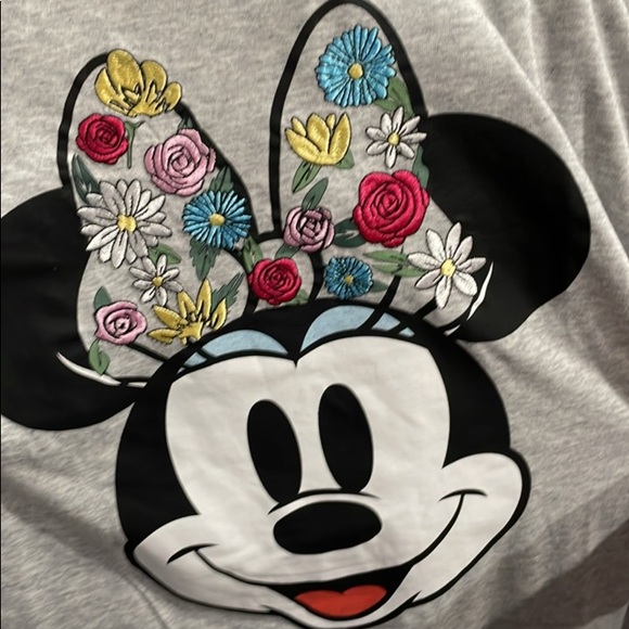 Disney Gray and Black Short Sleeve Tee with Cartoon Graphic - Picture 3 of 3